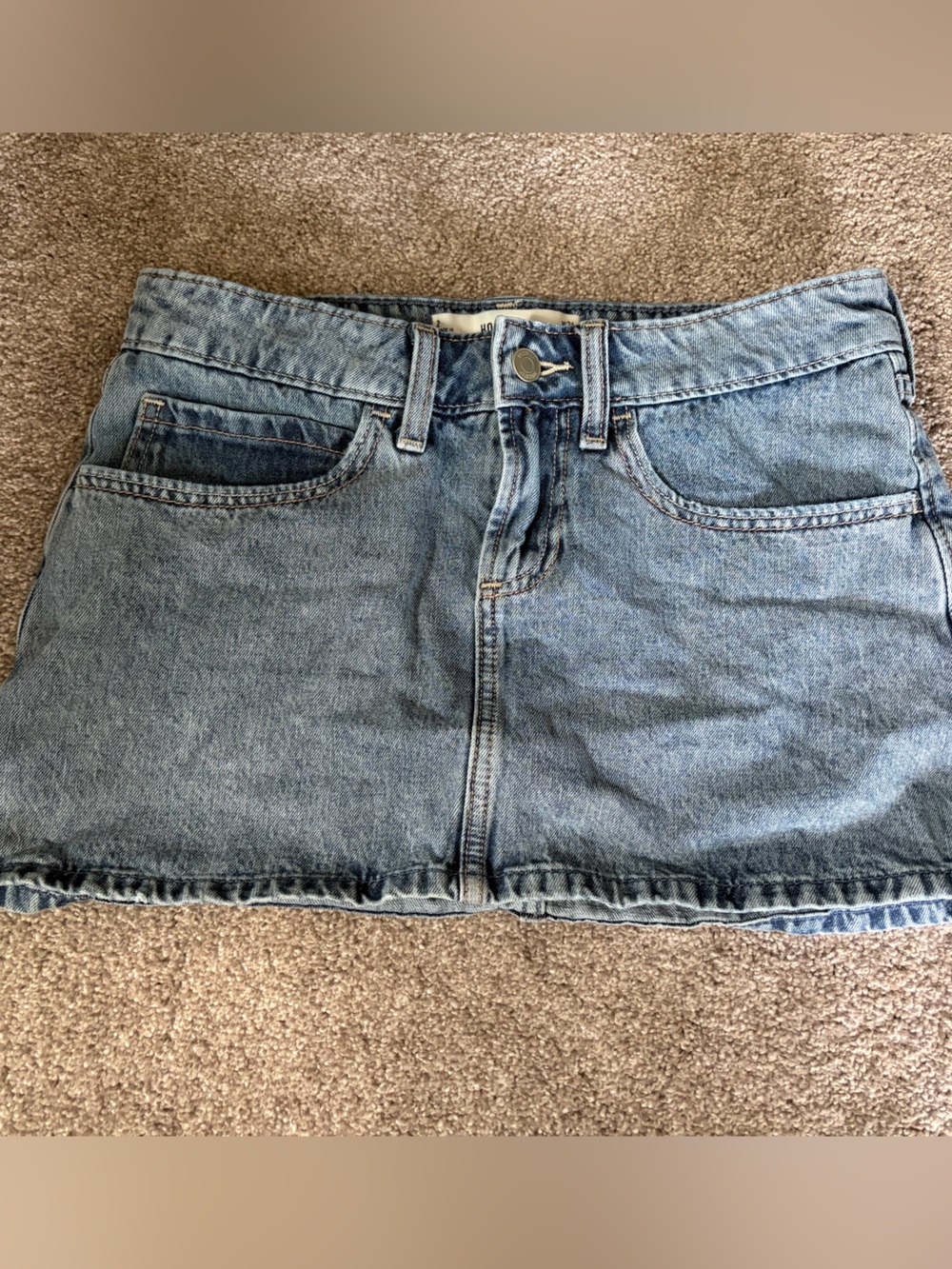 Women's Denim Jeans Skirt - Light Blue